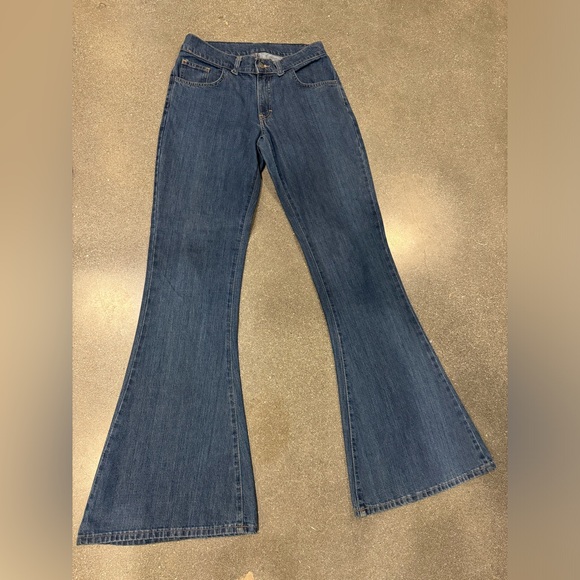 Madcap England Blue High Waisted bell bottom denim. Like new. Great condition. - Picture 1 of 2